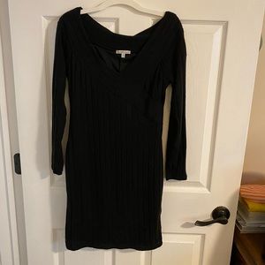 Black off the shoulder dress